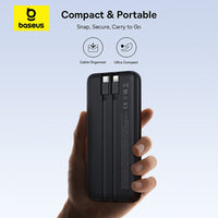 Baseus Lipow Dual-Cable Power Bank with Digital Display 10000mAh 22.5W
