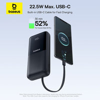 Baseus Lipow Dual-Cable Power Bank with Digital Display 20000mAh 22.5W