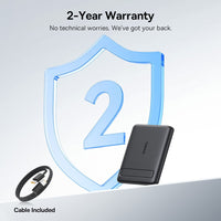 Baseus PicoGo AM31 Qi2 Ultra-Mini Magnetic Power Bank with Kickstand 5000mAh 20W
