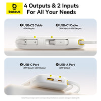 Baseus EnerFill FC31 Digital Display Power Bank with 2 Built-in Cables 10000mAh 45W
