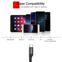 Baseus Fish-Eye Coiled Data Cable USB-A to USB-C 2A 1m (Pack of 2)-Cluster Black