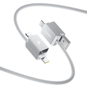Baseus Versatile Two-for-Two Fast Charging Cable U+C to C+L 60W 2M