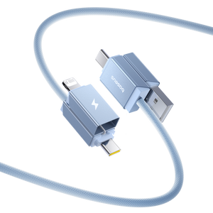 Baseus Versatile Two-for-Two Fast Charging Cable U+C to C+L 60W 2M