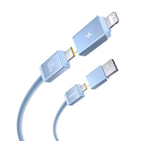 Baseus Versatile Two-for-Two Fast Charging Cable U+C to C+L 60W 1M for 15 / 16 / 17 Series
