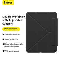 Baseus Minimalist Series Magnetic Protective Case for iPad Air 13 (2024)-Cluster Black