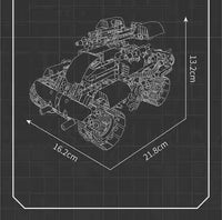 MOULD KING 15083 Max Sci-fi War Three-transformation RC Robots with 588 Pieces
