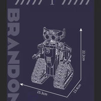 MOULD KING 15082 Brandon Interstellar Three-transformation RC Robots with 536 Pieces