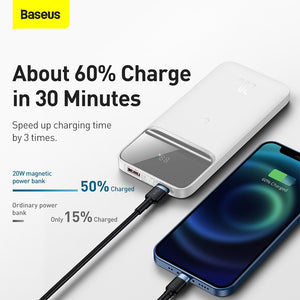 Baseus Magnetic Wireless Fast Charging Power Bank 10000mAh 20W PPCX010202