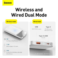 Baseus Magnetic Wireless Fast Charging Power Bank 10000mAh 20W PPCX010202
