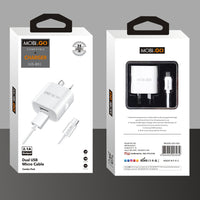 sky Mobigo GO303 2.1A wall charger with USB-A to micro combo
