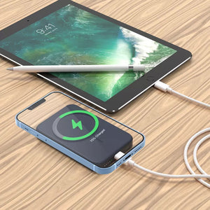 iQuick POWER SQUARE 0 Magnetic Wireless Charging Power Bank 5000mAh 15W-Black