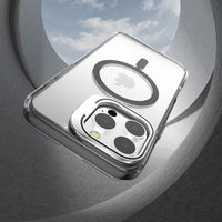 iPhone 16e / 17e REDEFINE Lens Flip Stand Transparent Case Cover With Magnetic Ring
