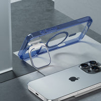 iPhone 16e / 17e REDEFINE Lens Flip Stand Transparent Case Cover With Magnetic Ring
