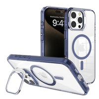 iPhone 16e / 17e REDEFINE Lens Flip Stand Transparent Case Cover With Magnetic Ring
