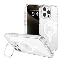 iPhone 16e / 17e REDEFINE Lens Flip Stand Transparent Case Cover With Magnetic Ring
