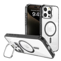 iPhone 16e / 17e REDEFINE Lens Flip Stand Transparent Case Cover With Magnetic Ring
