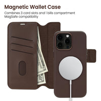 REDEFINE Folio Urbain Leather Detachable Wallet Magnetic Case
