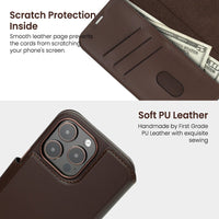 REDEFINE Folio Urbain Leather Detachable Wallet Magnetic Case
