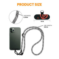 REDEFINE Universal Crossbody Cell Phone Lanyard Round Rope Diameter 8mm
