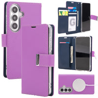 Mercury Rich Diary Case Cover With Magnetic Ring for Samsung Galaxy S26 Plus
