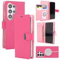 Mercury Rich Diary Case Cover With Magnetic Ring for Samsung Galaxy S26 Ultra
