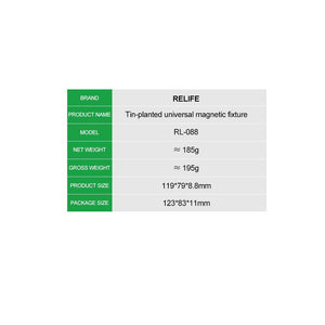 RELIFE RL-088 Tin-planted Universal Magnetic Base for Mobile Phone BGA Soldering Repair