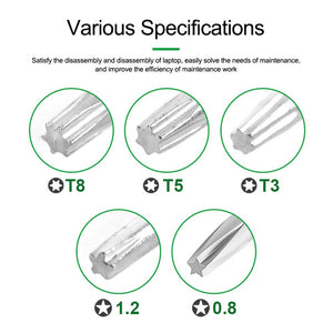 RELIFE RL-728B Magnetic-Absorbed Screwdriver Kit with Small Transparent Suction Cup for Notebook/Laptop Repair