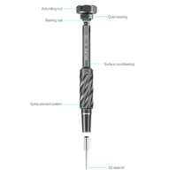 RELIFE RL-728B Magnetic-Absorbed Screwdriver Kit with Small Transparent Suction Cup for Notebook/Laptop Repair
