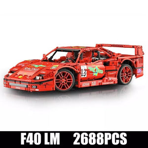 Mould King 13095 Super F40 Racing Sports Car 1:10 Model Kids Static Version Toy