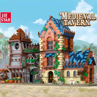 JIESTAR Building Blocks MOC 89151 Castle Tavern House Lighting 2843pcs construction toy