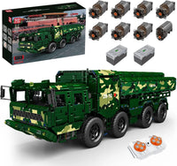 Mould King 20008 CJ-10 Military Cruise Missile Truck Building Mechanical Remote
