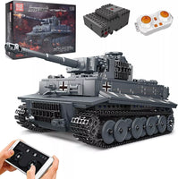 Mould King 20014 Tiger Tank Building Blocks Military Vehicle Model with Remote
