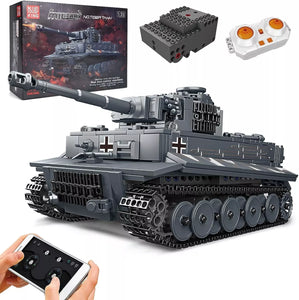 Mould King 20014 Tiger Tank Building Blocks Military Vehicle Model with Remote