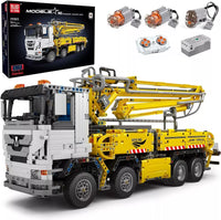 Mould King 19003 Truck with Concrete Pump 4368 Pcs with Motor/APP Remote Control
