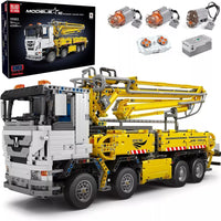 Mould King 19003 Truck with Concrete Pump 4368 Pcs with Motor/APP Remote Control