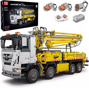 Mould King 19003 Truck with Concrete Pump 4368 Pcs with Motor/APP Remote Control