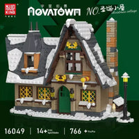 Mould King Aovatown Christmas Cottage House Bricks Kids Toys
