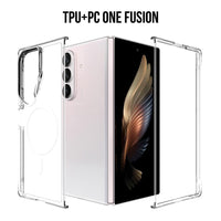 Crystal Clear Transparent Case Cover With Magnetic Ring for Samsung Galaxy
