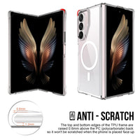Crystal Clear Transparent Case Cover With Magnetic Ring for Samsung Galaxy

