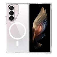 Crystal Clear Transparent Case Cover With Magnetic Ring for Samsung Galaxy
