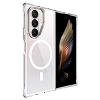 Crystal Clear Transparent Case Cover With Magnetic Ring for Samsung Galaxy