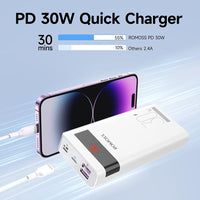 Romoss Sense 6PS Pro 30W 20000mAh Super Fast Charge Power Bank-White
