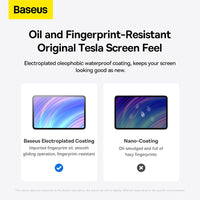 Baseus 0.3mm Full-glass Crystal Anti-fingerprint Tempered Glass Film for Tesla model 3 / Y 15-inch
