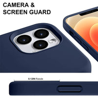 Liquid Silicone Case Cover with Magnetic Ring
