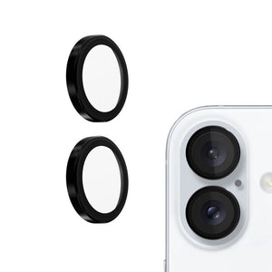 iPhone 17 Kinglas Metal Ring HD Tempered Glass Camera Lens Protector Film
