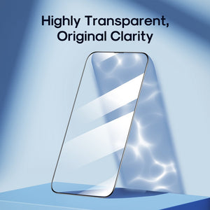 iPhone 17 Pro Max Kinglas 2 Packs 2.5D Full Coverage Silk Printing HD+ Clarity Glass Screen Protector