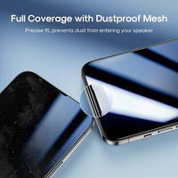 iPhone 17 Pro Max Kinglas 2 Packs 2.5D Full Coverage Silk Printing Privacy Tempered Glass Screen Protector
