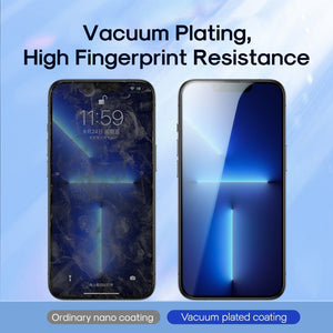 iPhone 17 Pro Max Kinglas 2 Packs 2.5D Full Coverage Silk Printing Privacy Tempered Glass Screen Protector