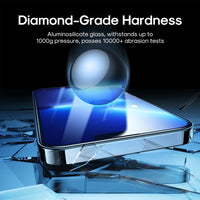iPhone 17 Pro Max Kinglas 2 Packs 2.5D Full Coverage Silk Printing Privacy Tempered Glass Screen Protector

