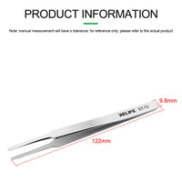 RELIFE ST-13 Anti-static Flat Head Precision Repair Tweezers
